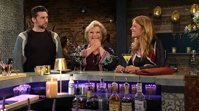 Cane walked in at the end of Traci and Phyllis&#039; chat on The Young and the Restless | Image: CBS