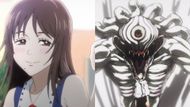 Rika, when alive, and after she became a cursed spirit, as seen in anime (Image credit: MAPPA Studio)