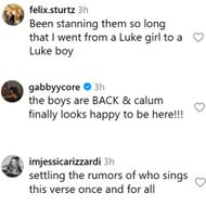 Fans react to 5SOS' post. (Image via Instagram/@5sos)