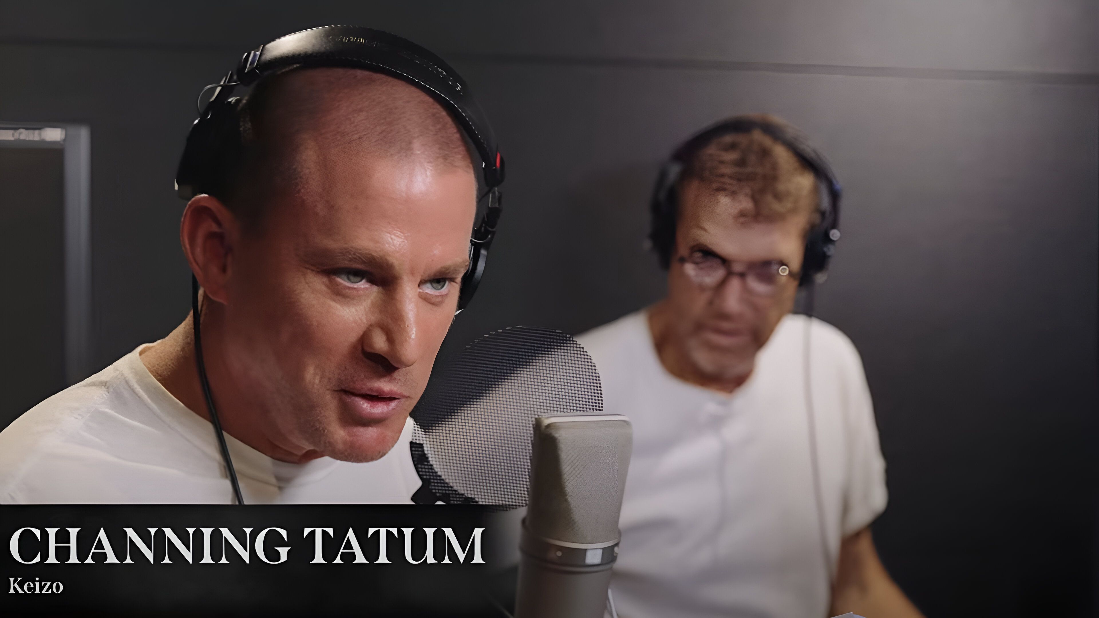 Channing&nbsp;Tatum as seen in dubbing studio 