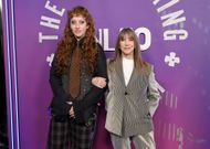 Hannah's mother and sibling at SNL50: The Homecoming Concert - Source: Getty