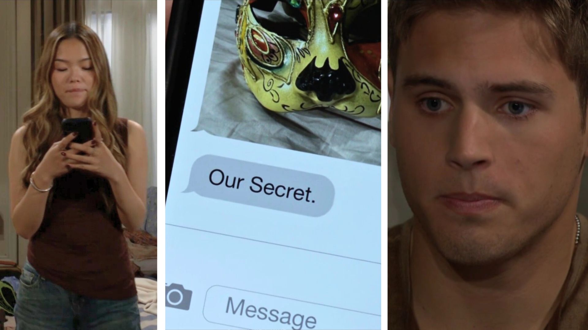 Luna texts Will on The Bold and the Beautiful | Image: CBS