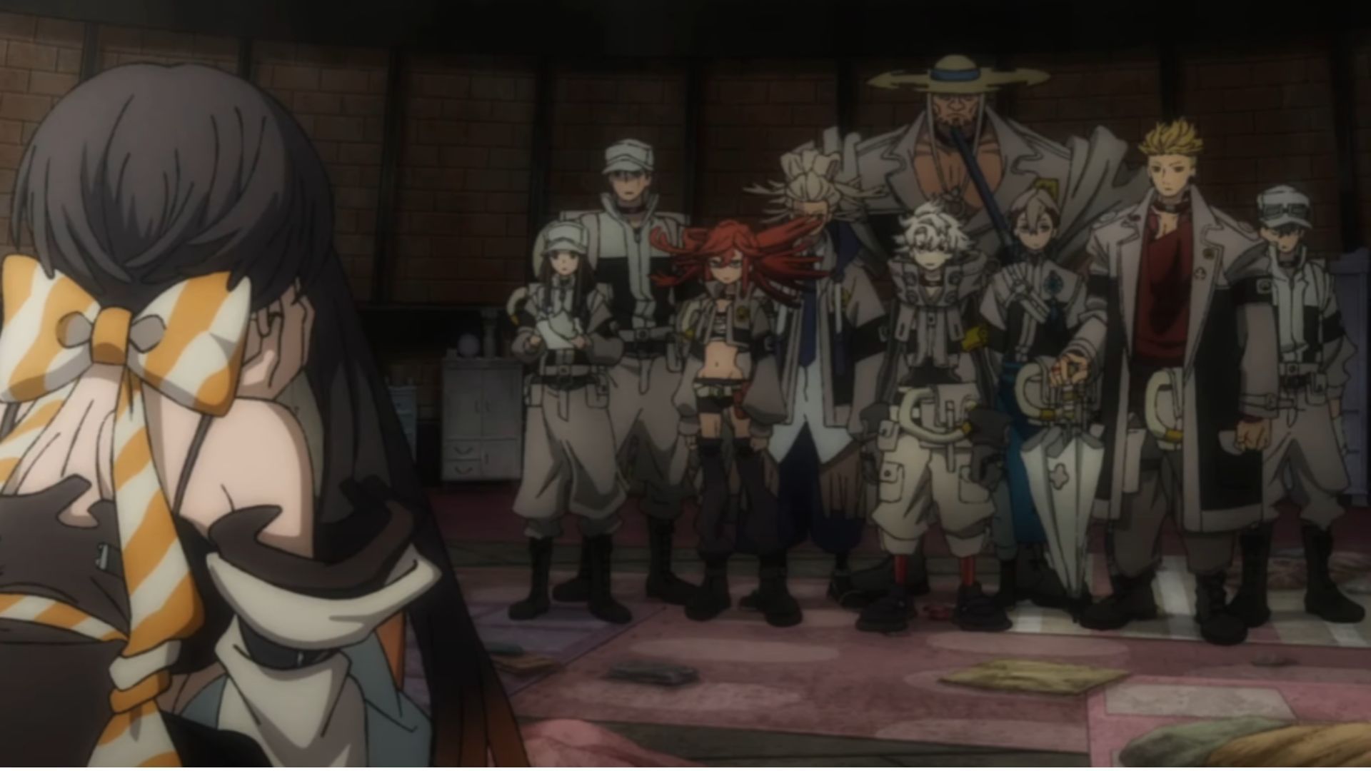 Amo brings Eijin and his team to her room (Image Source: Studio Bones)