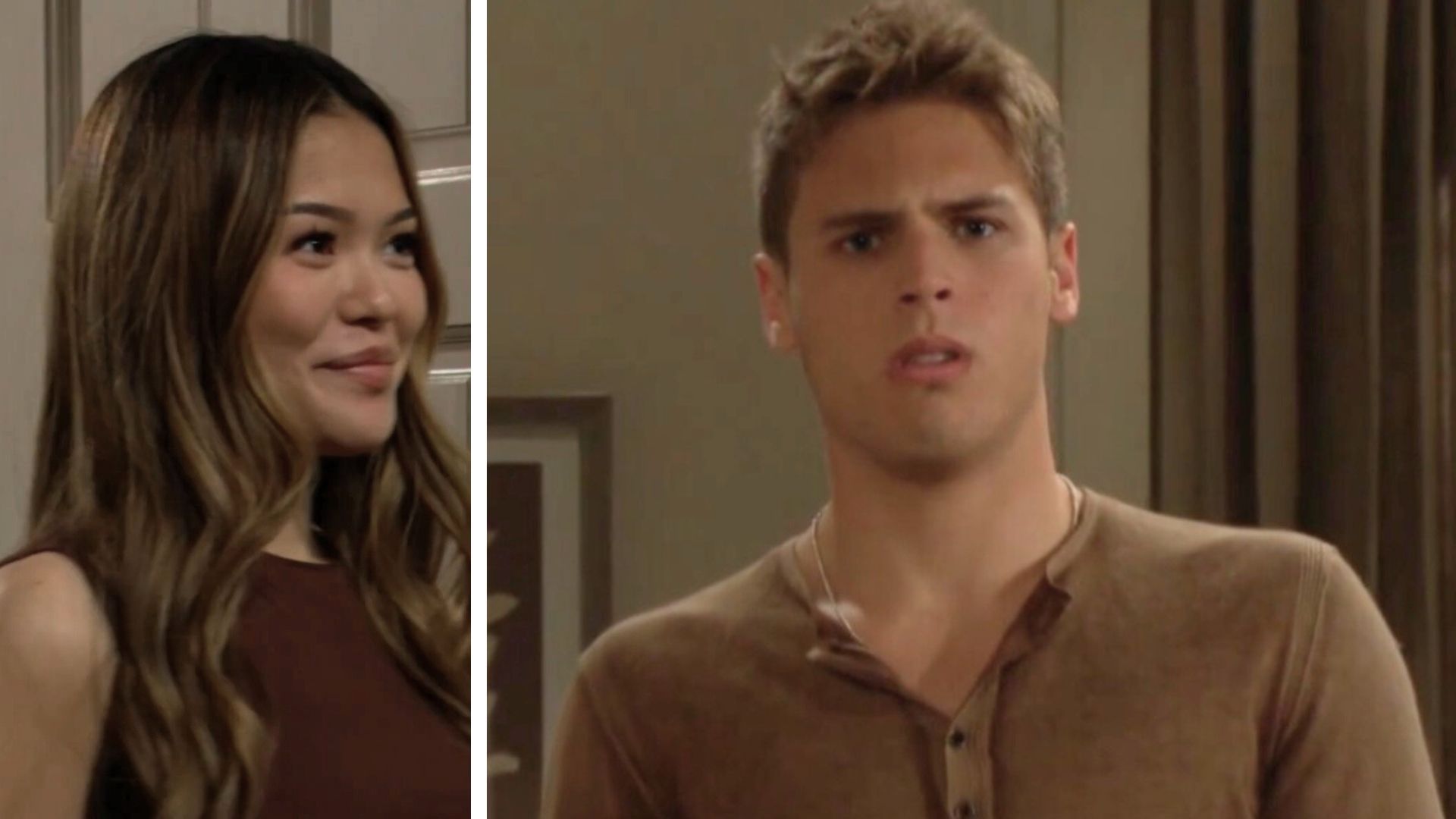 Luna reveals herself to Will on The Bold and the Beautiful | Image: CBS