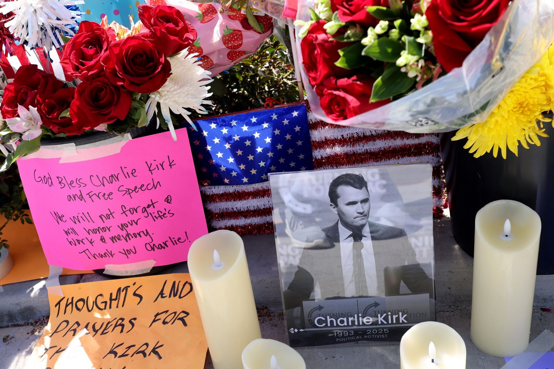 Charlie Kirk memorial, Villa Park - Source: Getty
