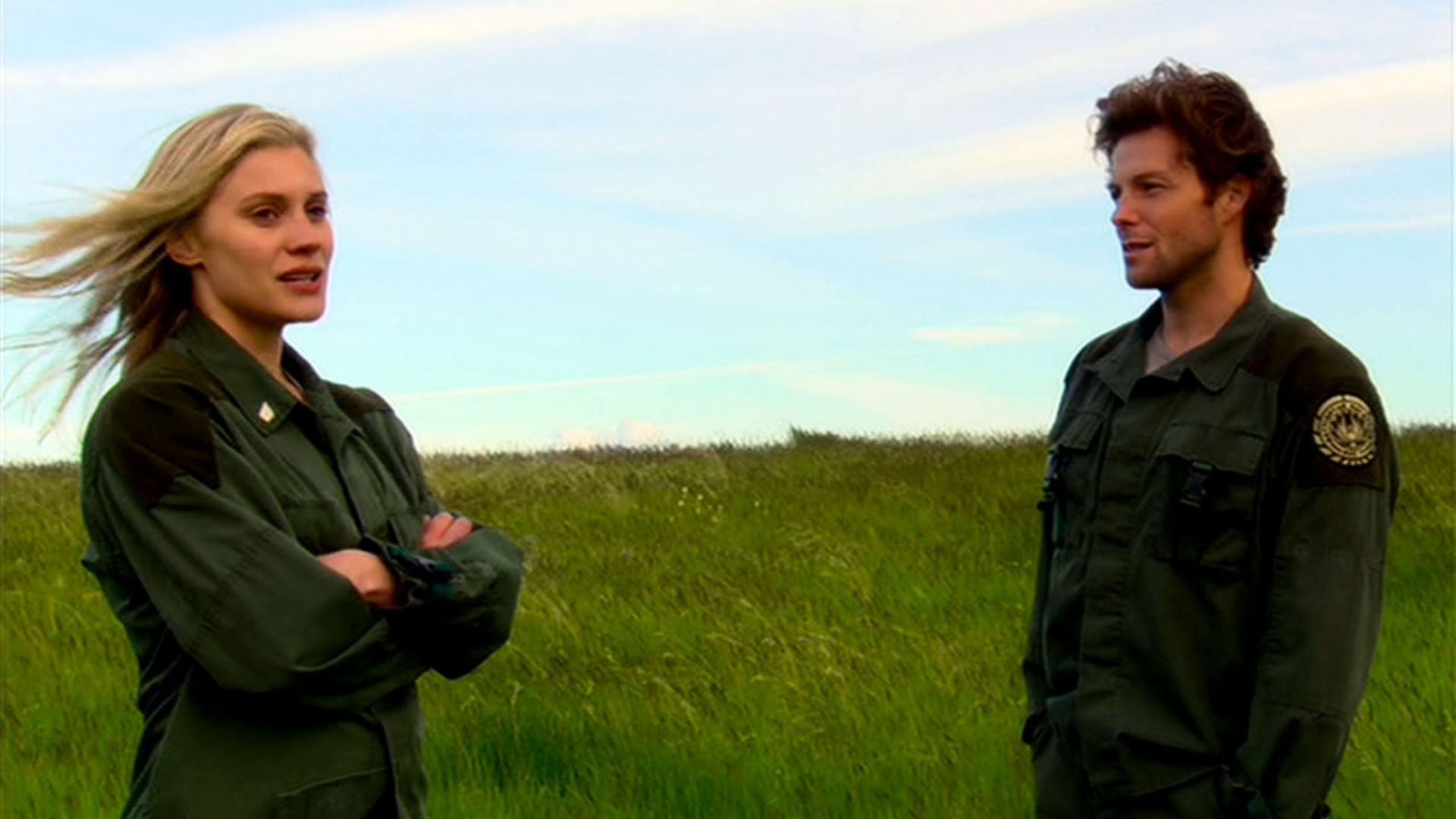 A still from Battlestar Galactica (Image via Prime Video)