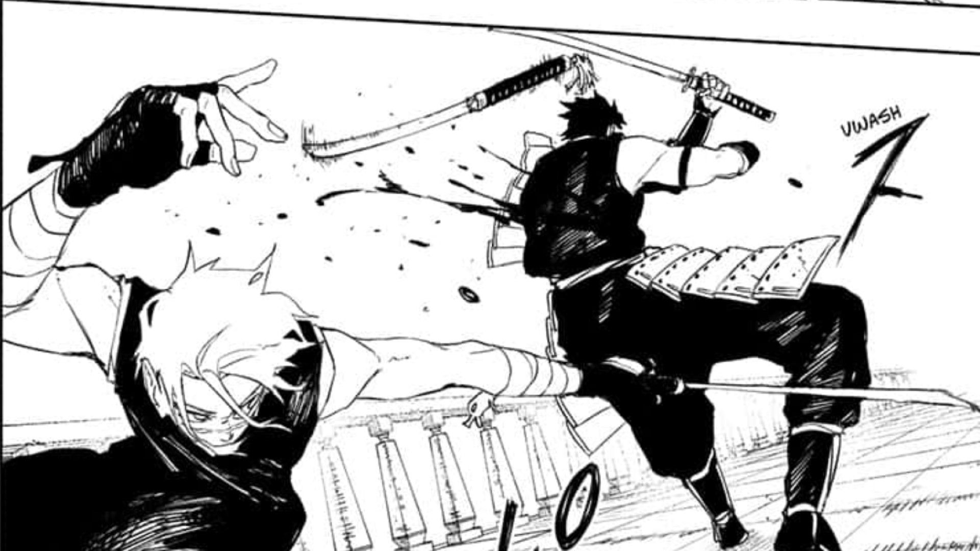 Natsuki injuring Hokuto (Image Credit: Shueisha)