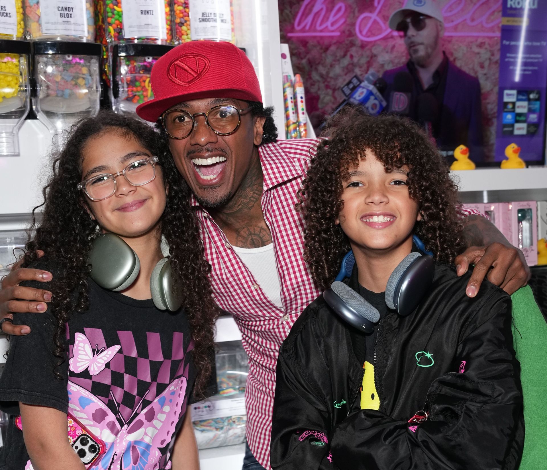 Natti Natasha &amp; Nick Cannon Host Sugar Factory In Times Square - Source: Getty