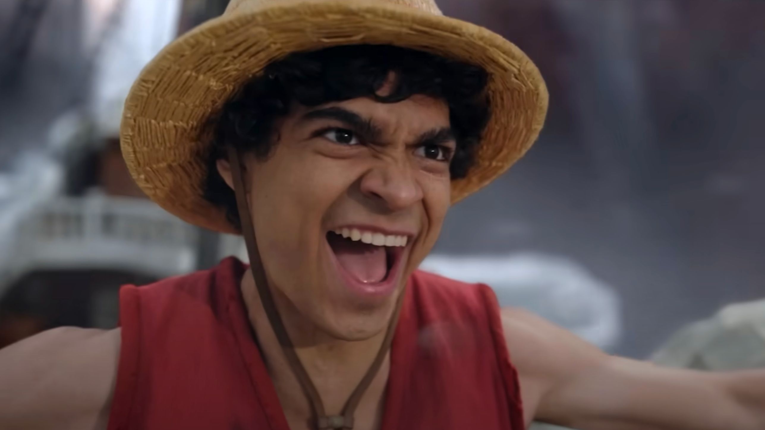 Monkey D. Luffy in One Piece on Netflix (Image via YouTube/Netflix)