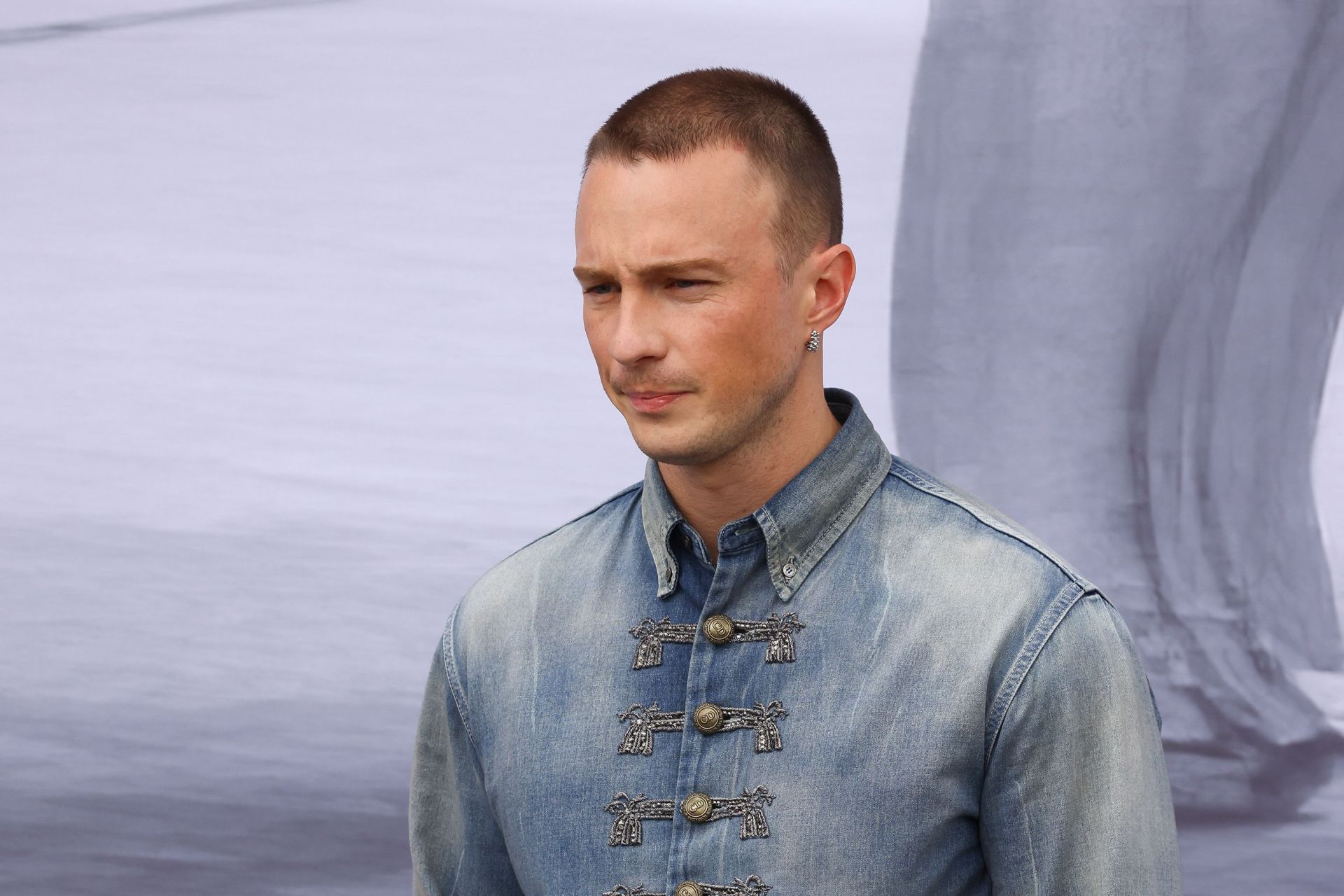 Drew Starkey attends the Dior Homme Menswear Spring/Summer 2026 show (Source: Getty)