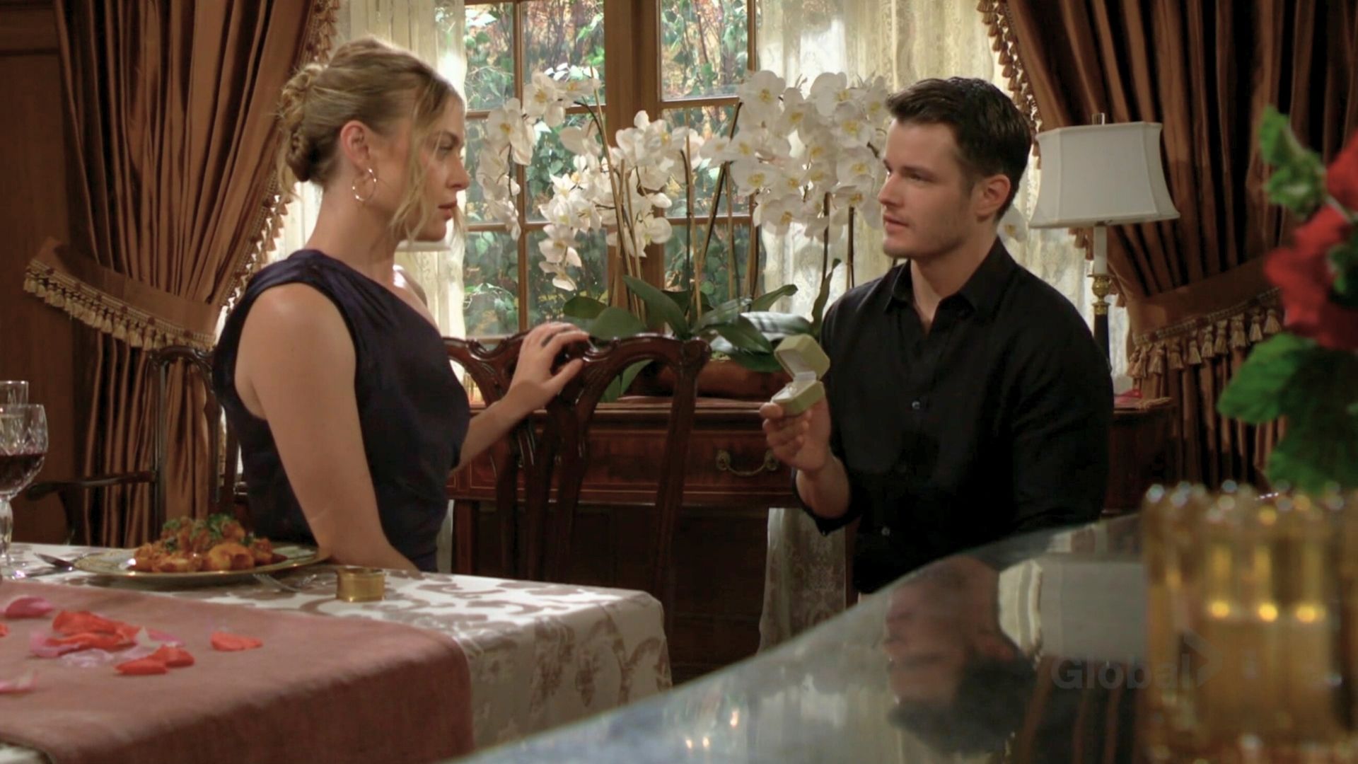 Kyle proposes to Claire on The Young and the Restless | Image: CBS