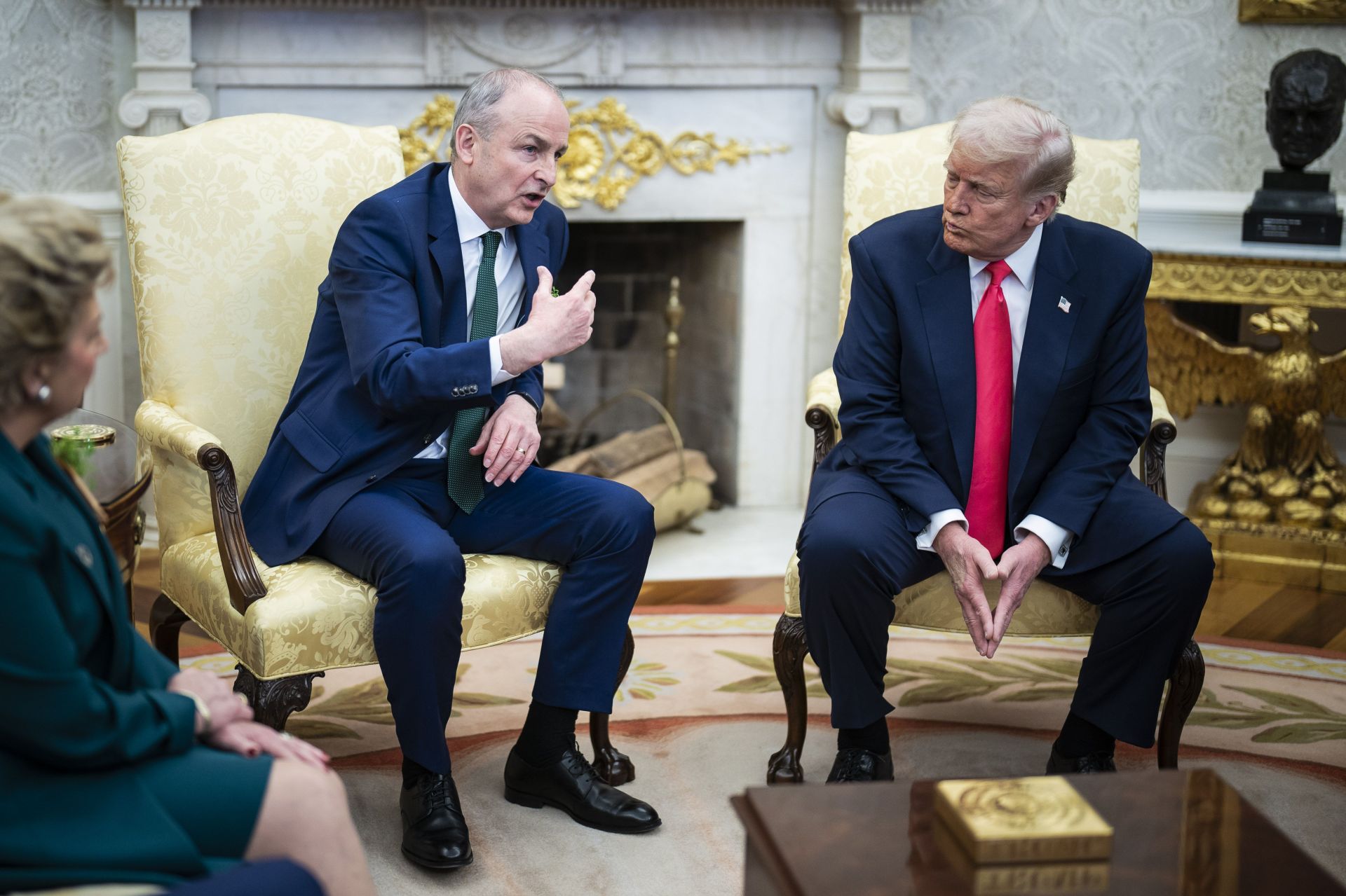 Trump and Martin at the White House - Source: Getty