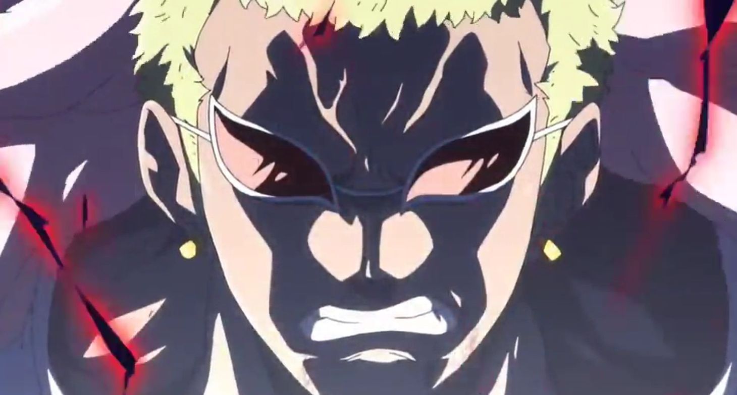 Donquixote Doflamingo as seen in One Piece anime (Image via Toei Animation)