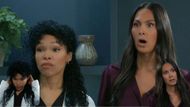 Portia and Terry were shocked to find out that Britt expected her old job back on General Hospital | Image: ABC
