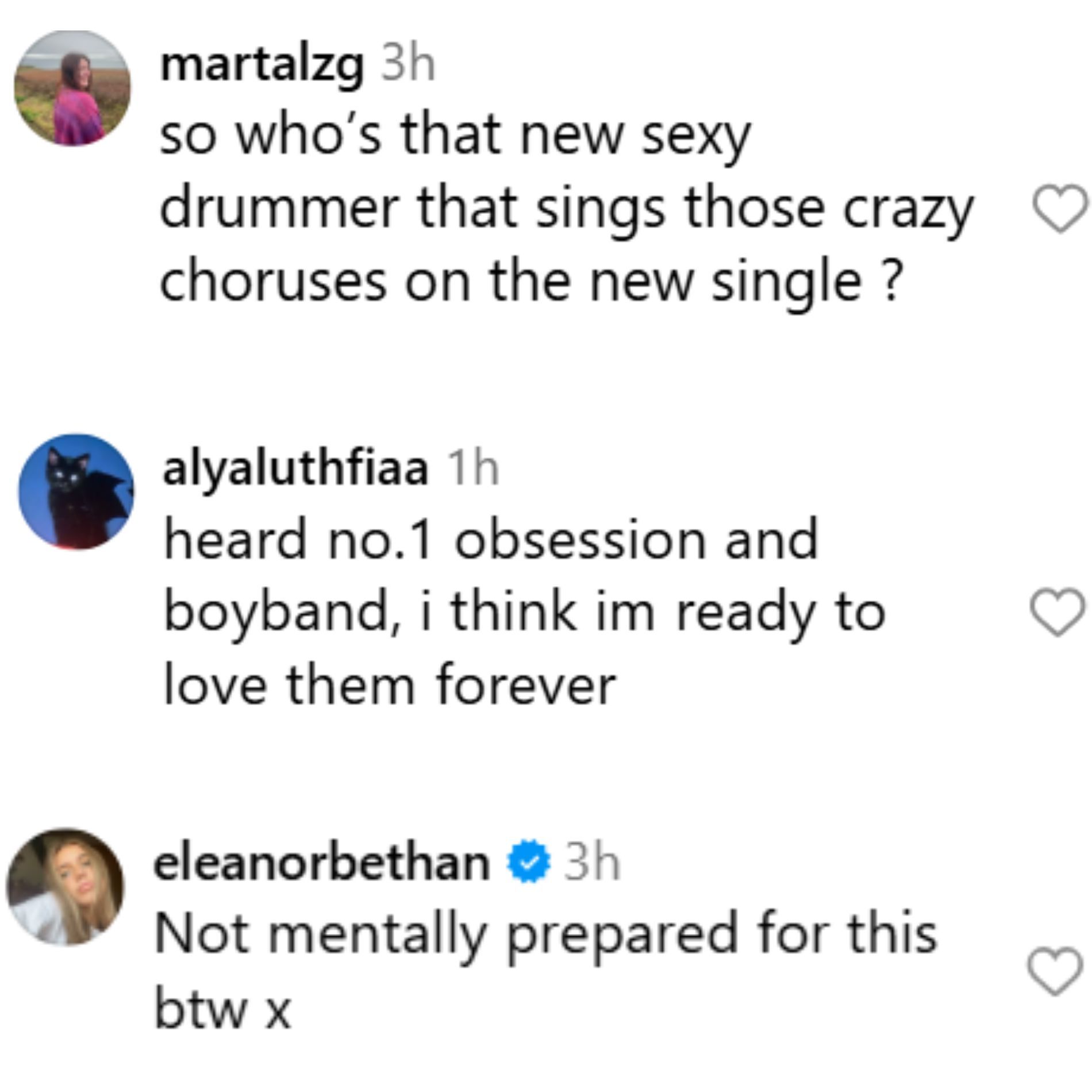 Fans react to the 5SOS album announcement. (Image via Instagram/@5sos)