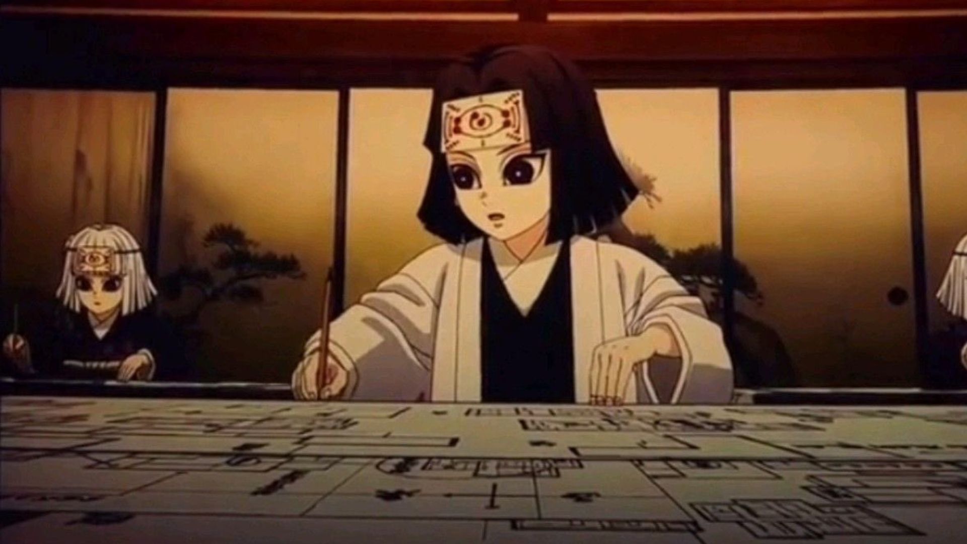 Kiriya and his sisters, as seen in the Demon Slayer Infinity Castle movie