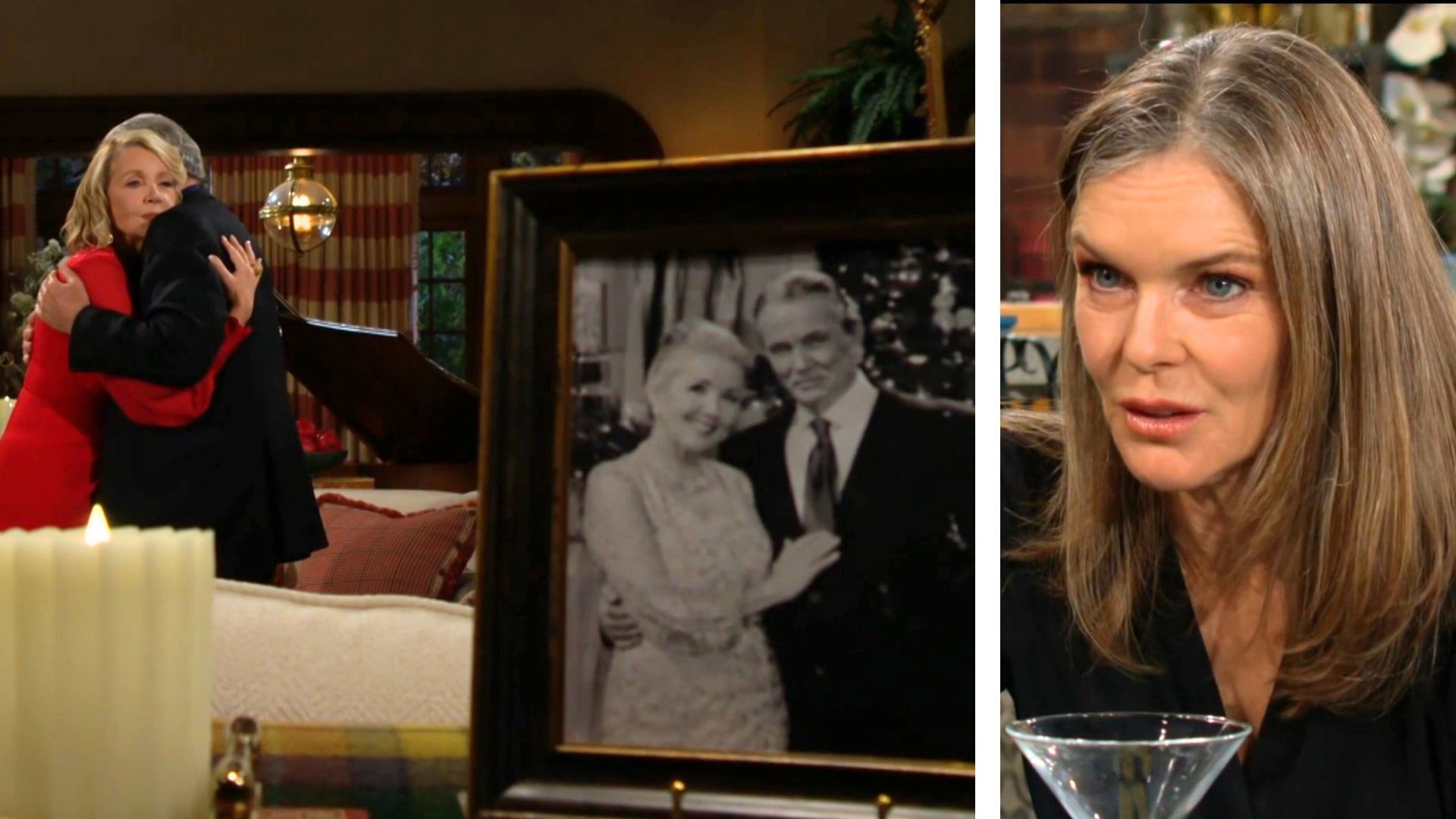 Nikki (Melody Thomas Scott) and Victor (Eric Braeden) keep romance alive, and Diane