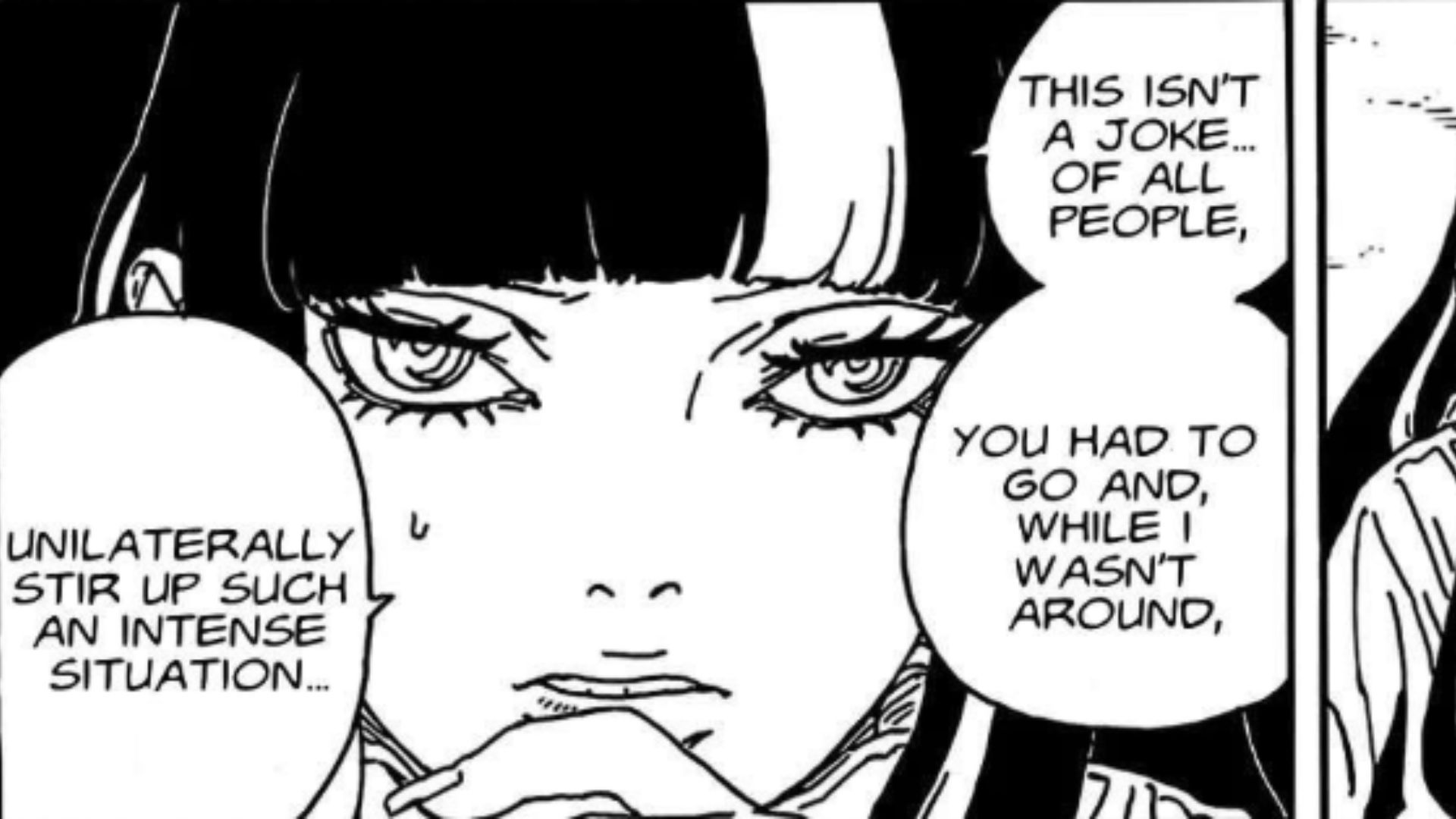 Sarada and Sumire as seen in the Two Blue Vortex manga series (Image credits: Shueisha)