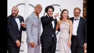 Mark Kerr, Dwayne Johnson, Benny Safdie, Emily Blunt and Andrea Romeo | Image via NBC