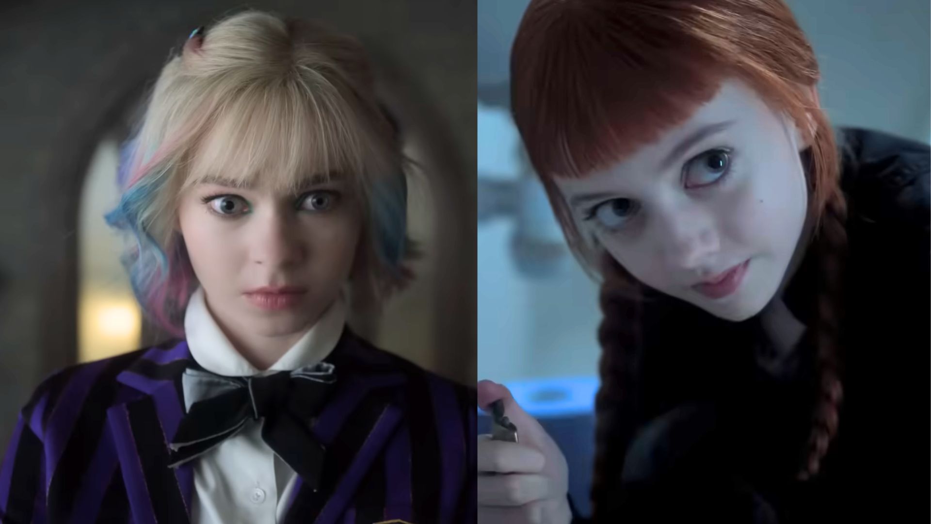 Emma Myers and Evie Templeton in Wednesday | Image via YouTube/Netflix