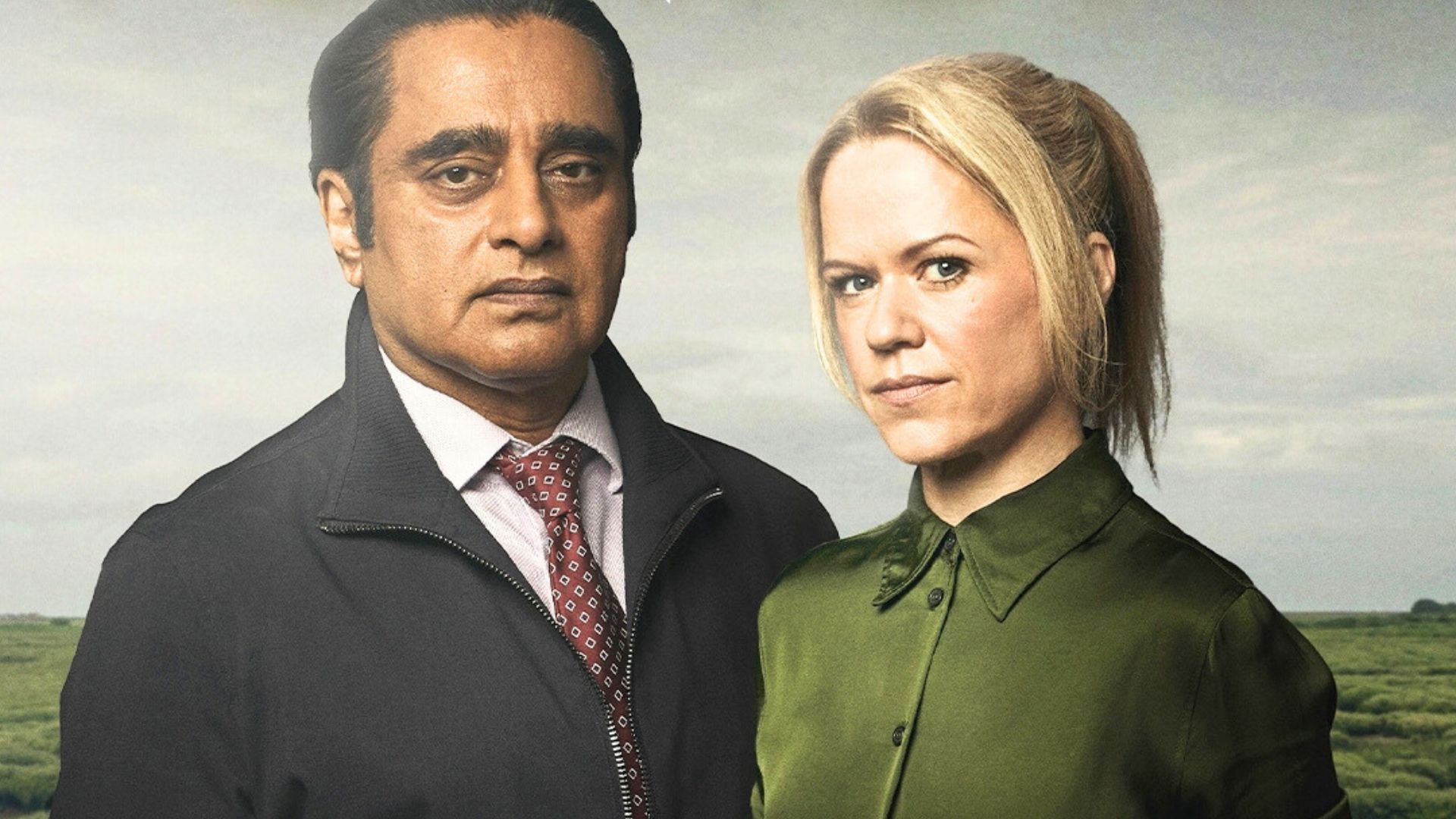 Sanjeev Bhaskar and Sin&eacute;ad Keenan in Unforgotten | Image via Instagram: masterpiecepbs