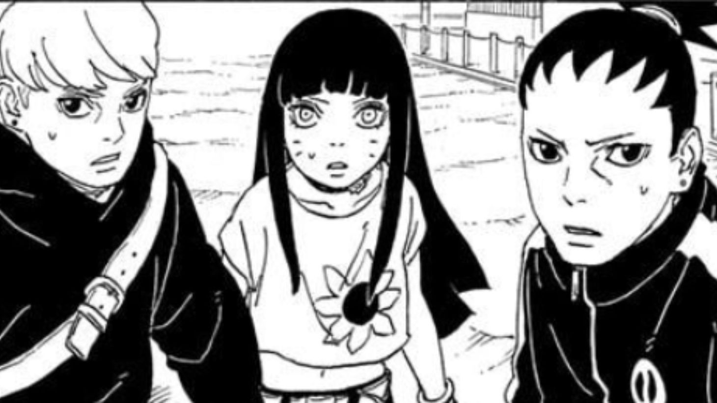 Inojin, as seen beside Himawari during the God Trees&#039; attack (Image Source: VIZ)