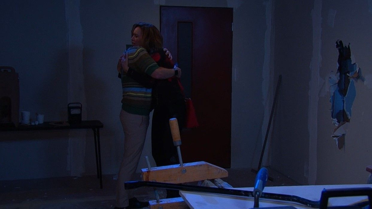 Gwen (Emily O&#039;Brien) found an unlikely knight in shining armor. \Image: Peacock