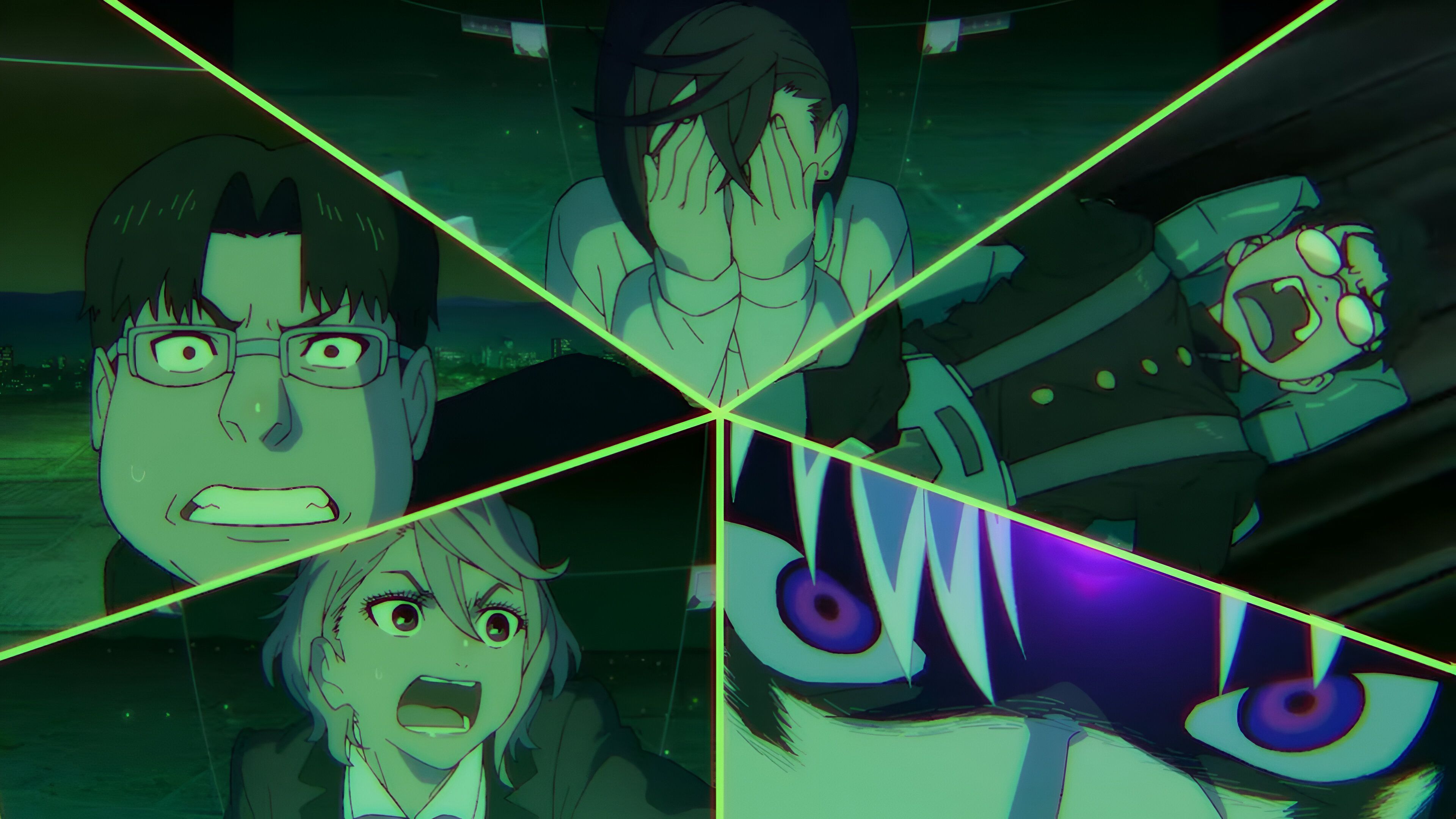Characters as seen piloting inside the giant robot 