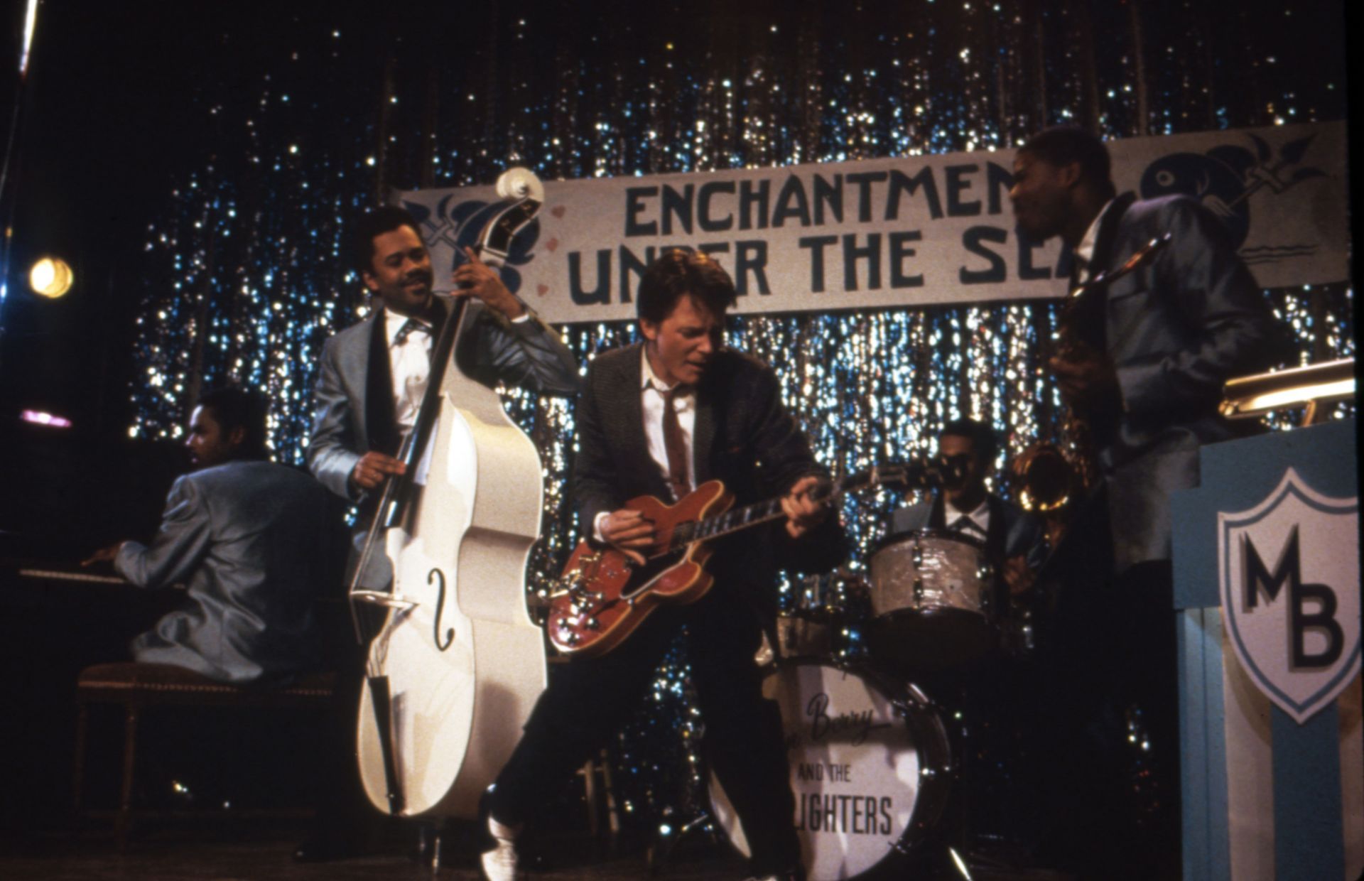On the Set of &quot;Back to the Future&quot; - Source: Getty