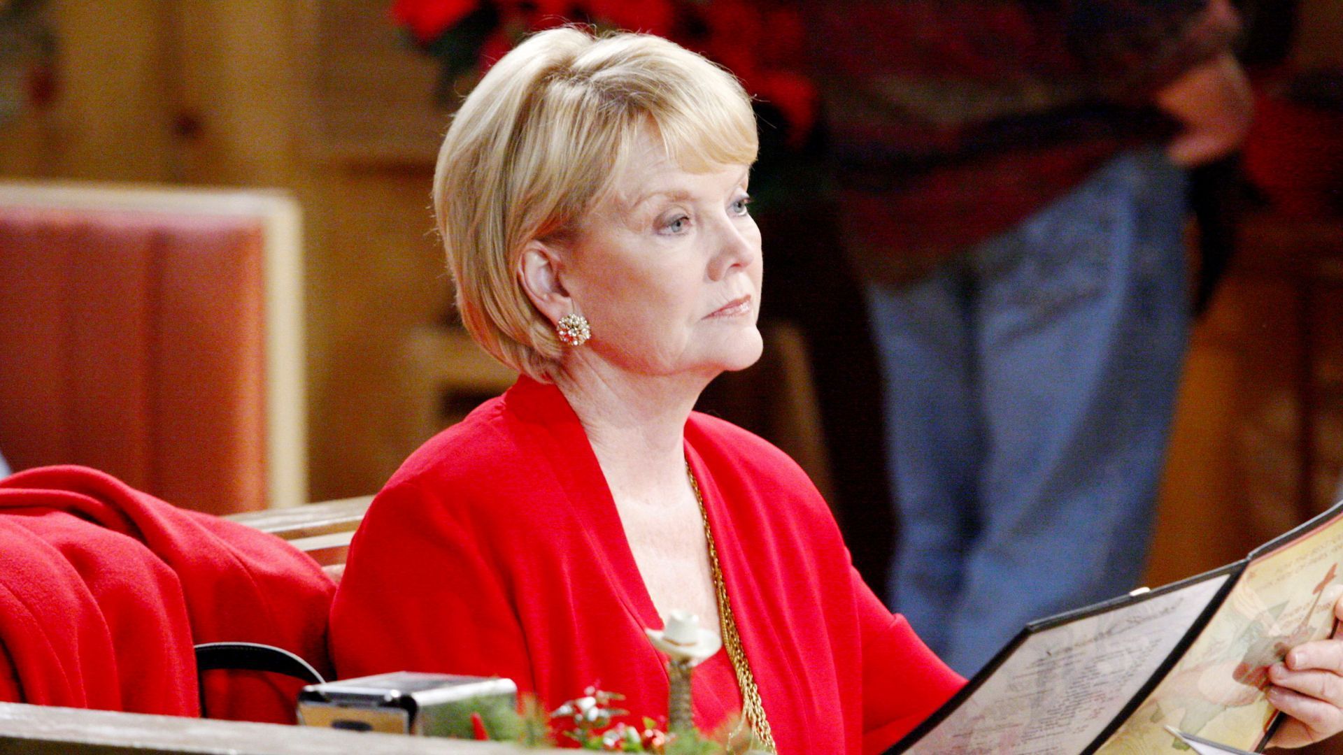 Erika Slezak (Viki, One Life to Live) came to the aid of Nancy Lee Grahn (Alexis), her future General Hospital co-star | Image: JPI