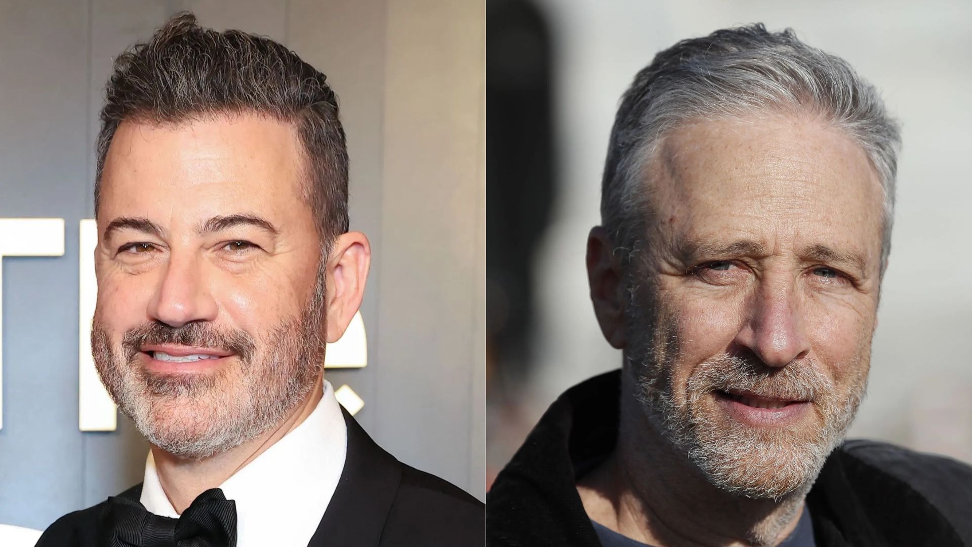 Jon Stewart reacts to Jimmy Kimmel