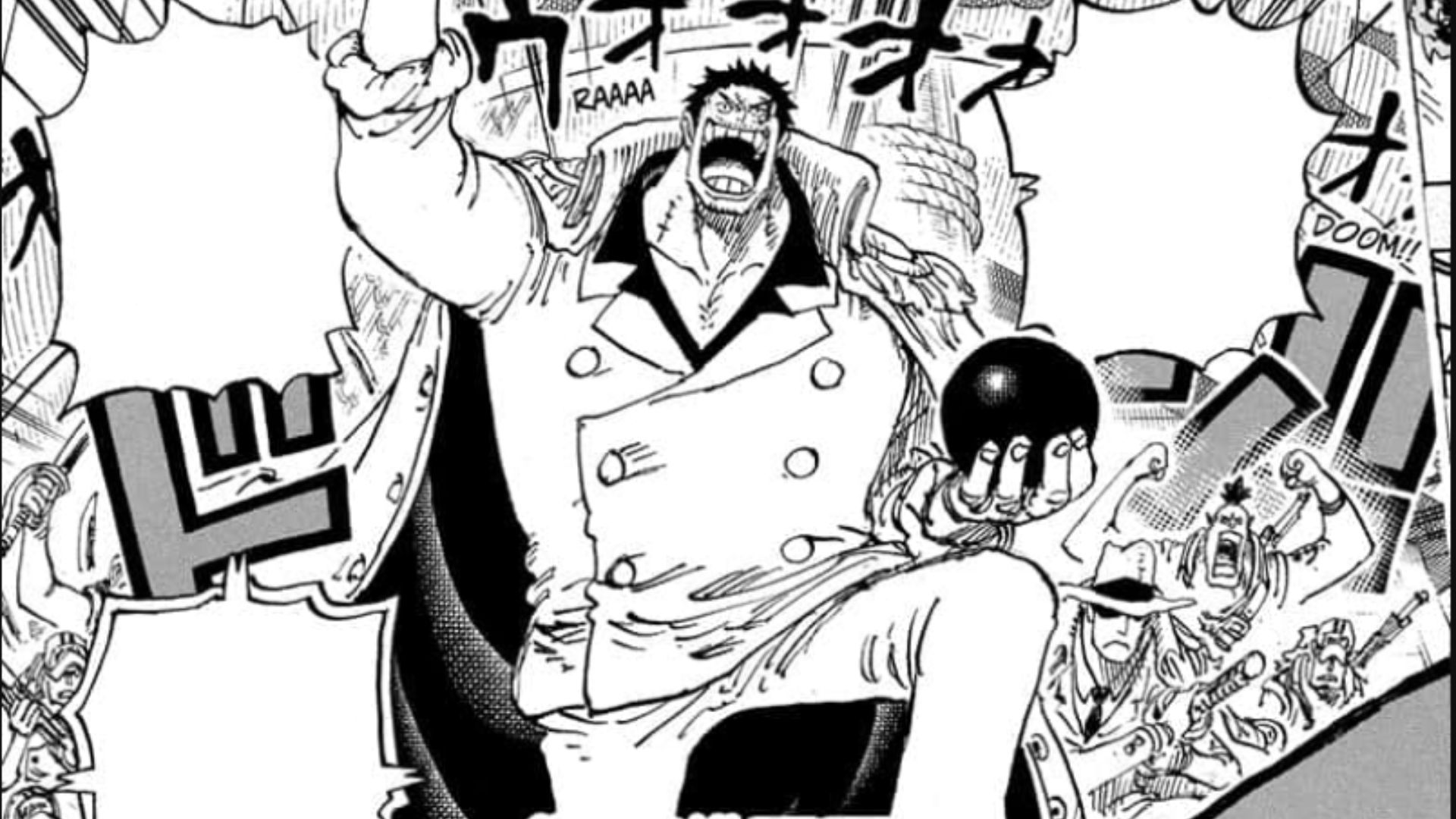 Garp as seen in One Piece manga