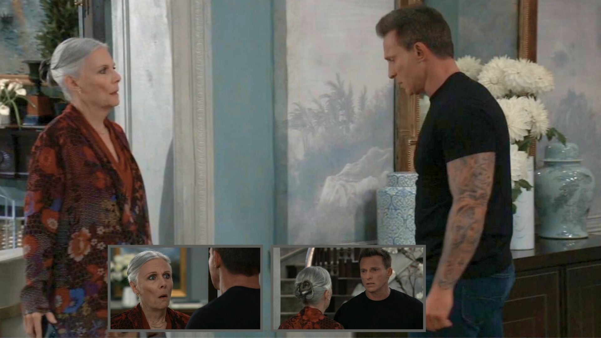 Jason tells Tracy that he just discovered Monica passed away on General Hospital | Image: ABC