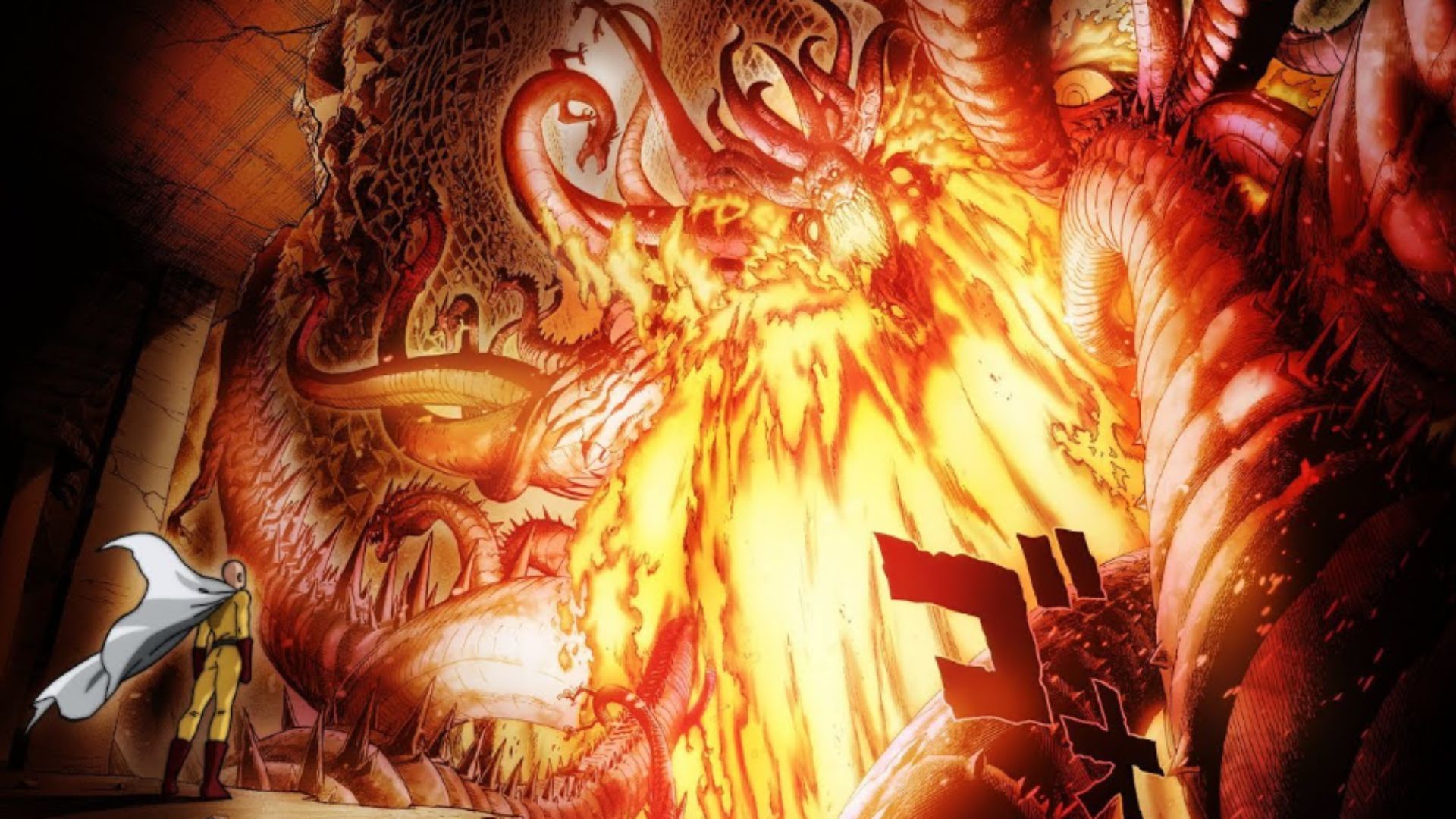 Orochi and Saitama (Image Credits: Shueisha)