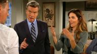 Vicki (Amelia Heinle) and Jack (Peter Bergman) tried their best with Billy (Jason Thompson) on The Young and the Restless | Image: CBS