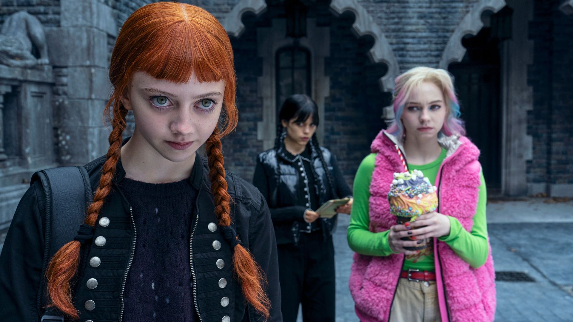 Enid, Addams, and Agnes (Image via Netflix)