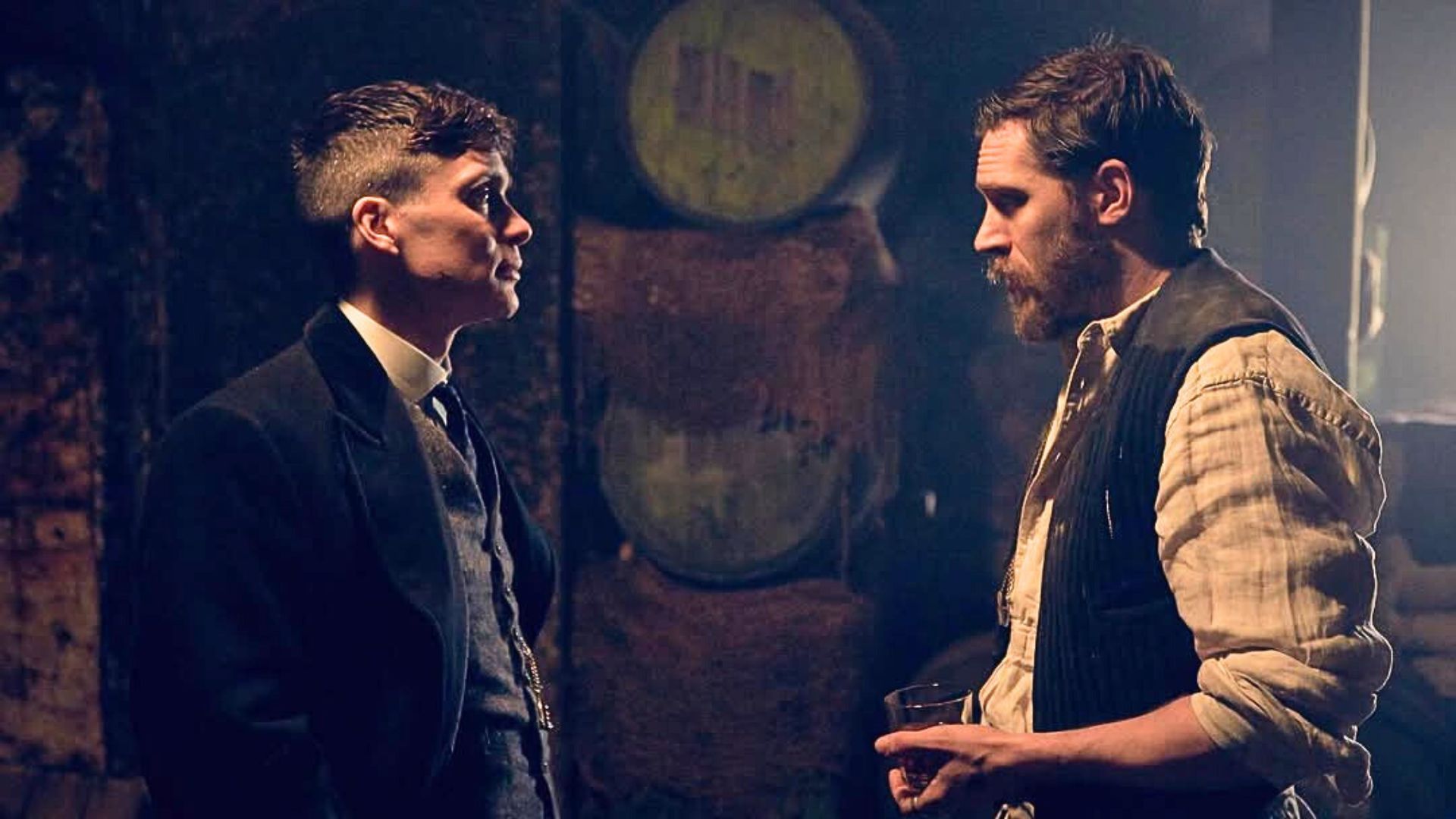 Tom Hardy and Cillian Murphy in Peaky Blinders (Image via Instagram/@peakyblindersofficial)