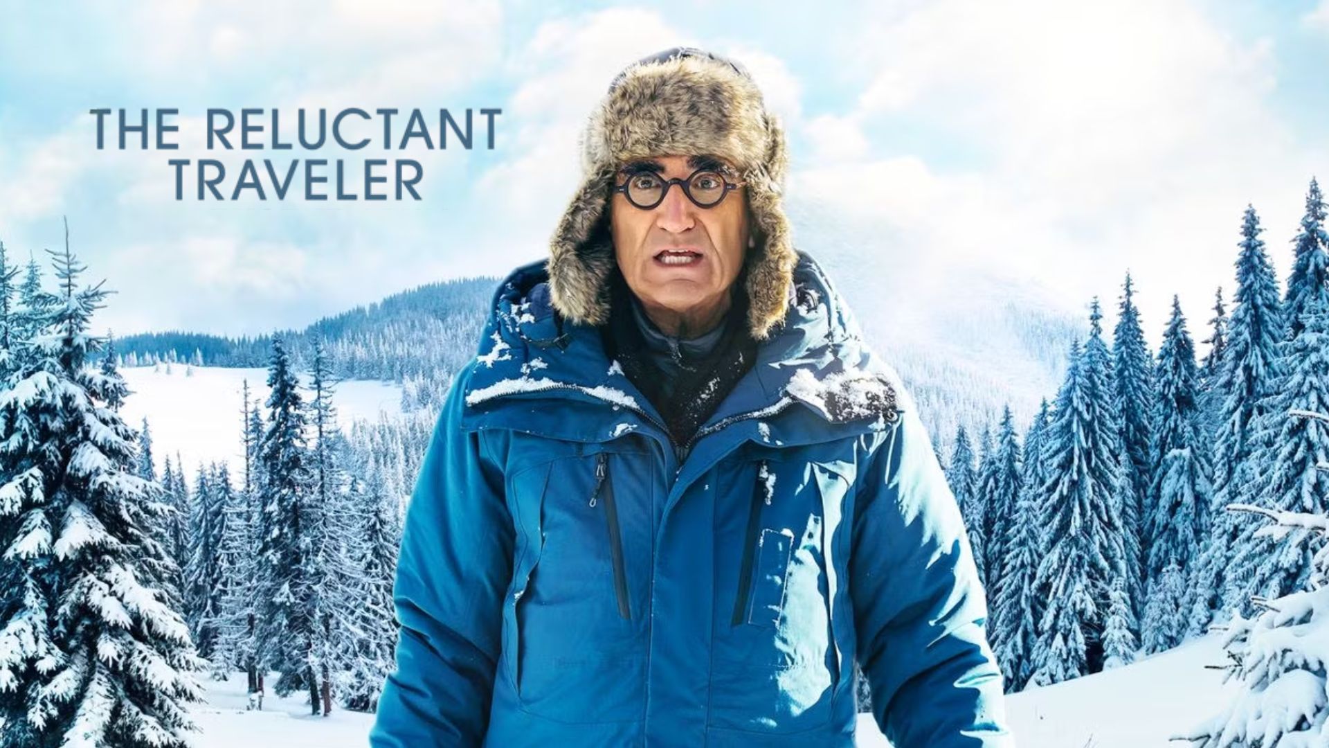 Promotional poster for The Reluctant Traveler | Image via Apple TV+