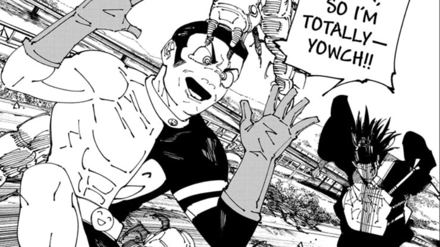 Fumihiko Tabata and Kenjaku as seen in the manga (Image Source: Shueisha)