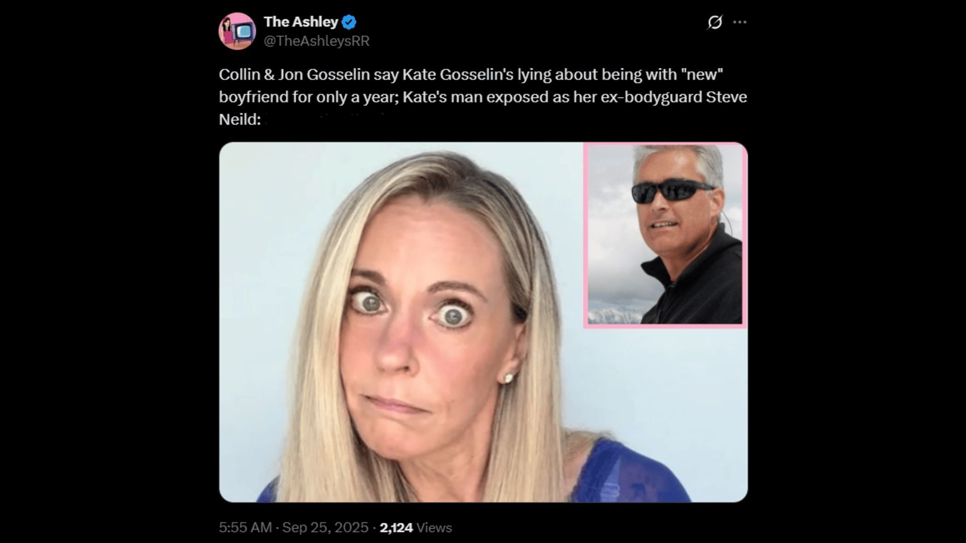 Kate Gosselin is rumored to be dating Steve Neild. (Image via X)