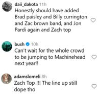 Fans react to their 2026 lineup. (Image via Instagram/@stagecoach)