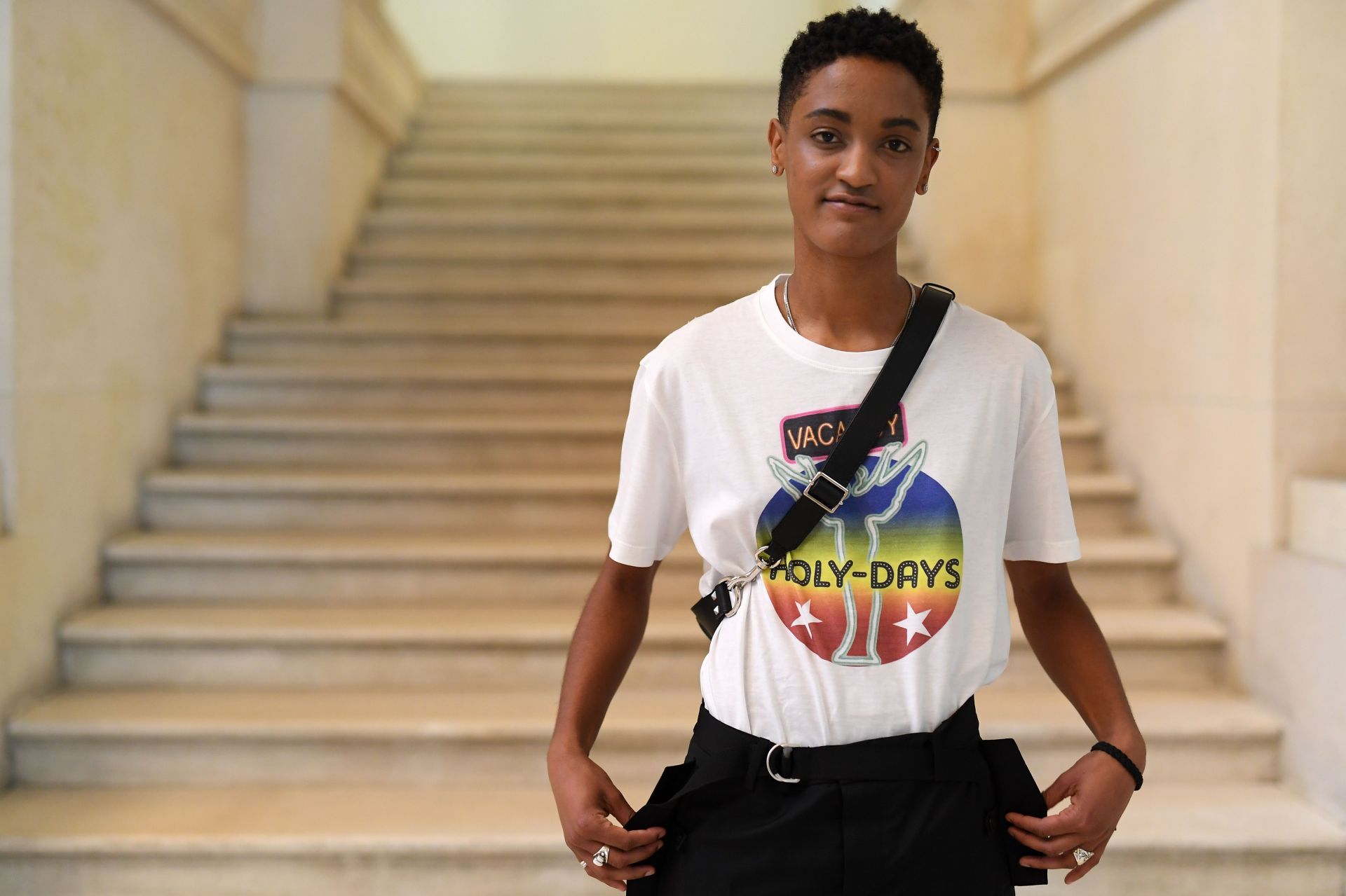 Valentino: Front Row - Paris Fashion Week - Menswear Spring/Summer 2019 - Source: Getty