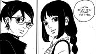 Sumire and Sarada express each other's feelings (Image Source: VIZ)