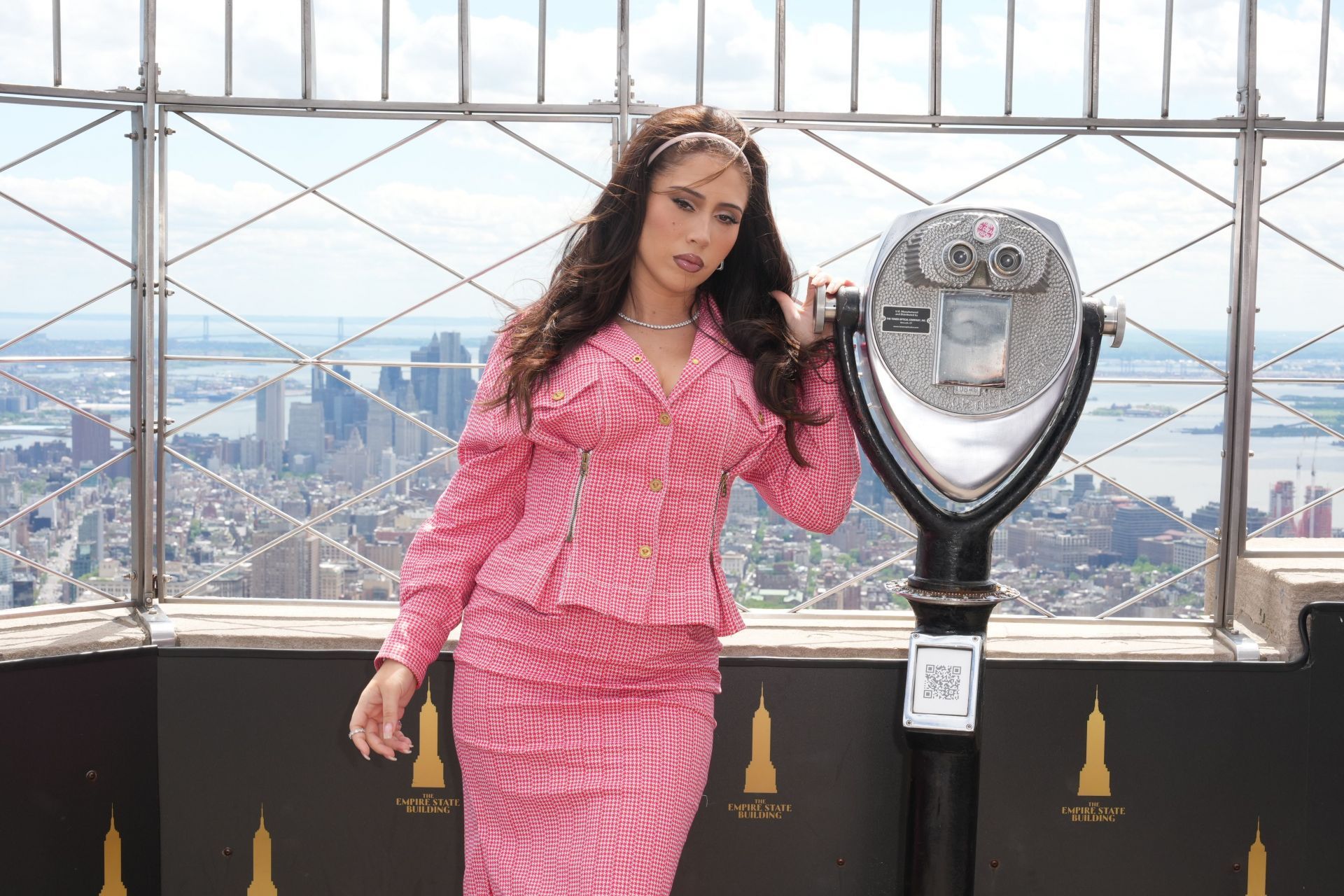 Kali Uchis Visits the Empire State Building - Source: Getty