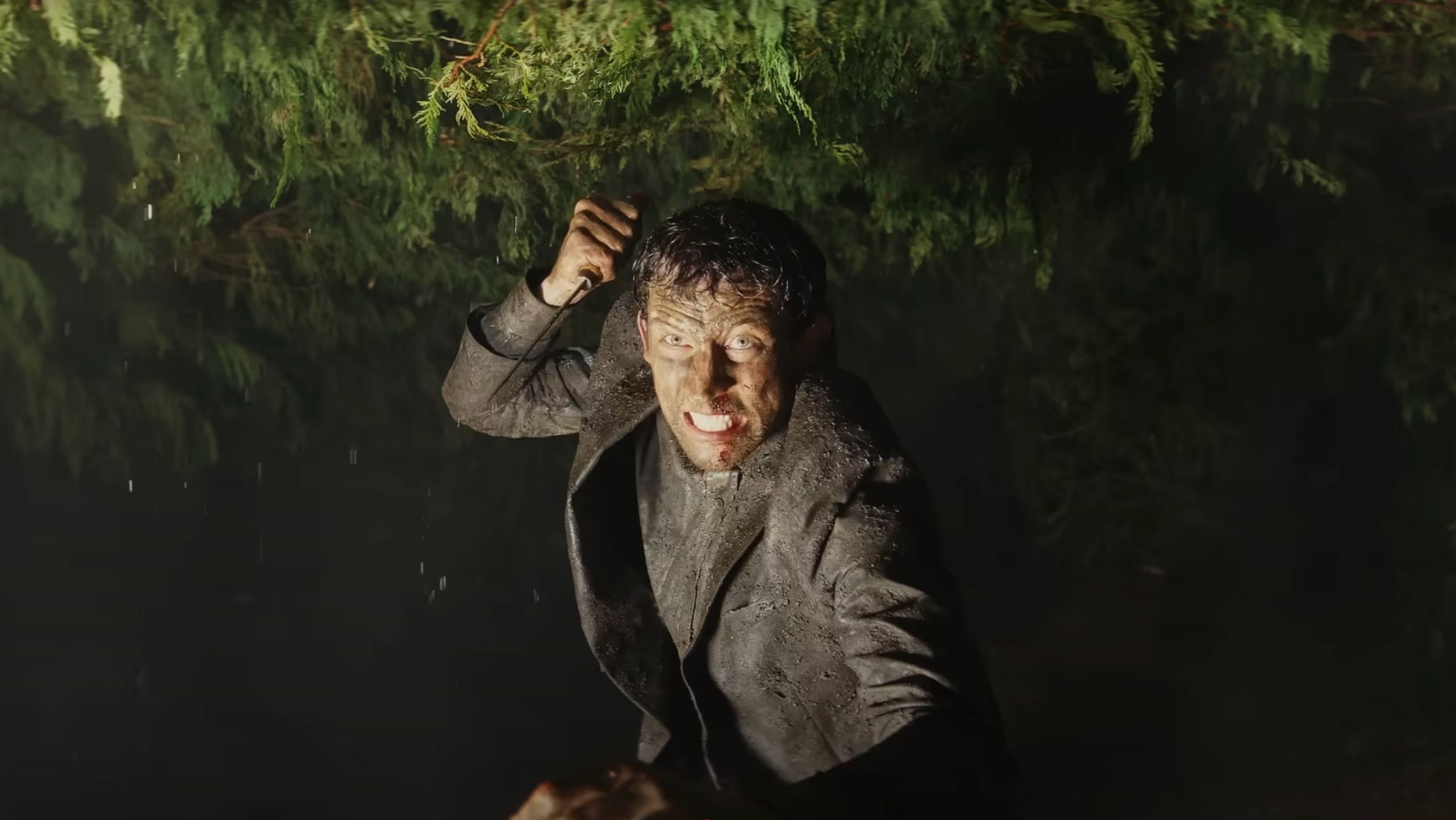 A still from the Wake Up Dead Man: A Knives Out Mystery teaser (Image via YouTube/Netflix)