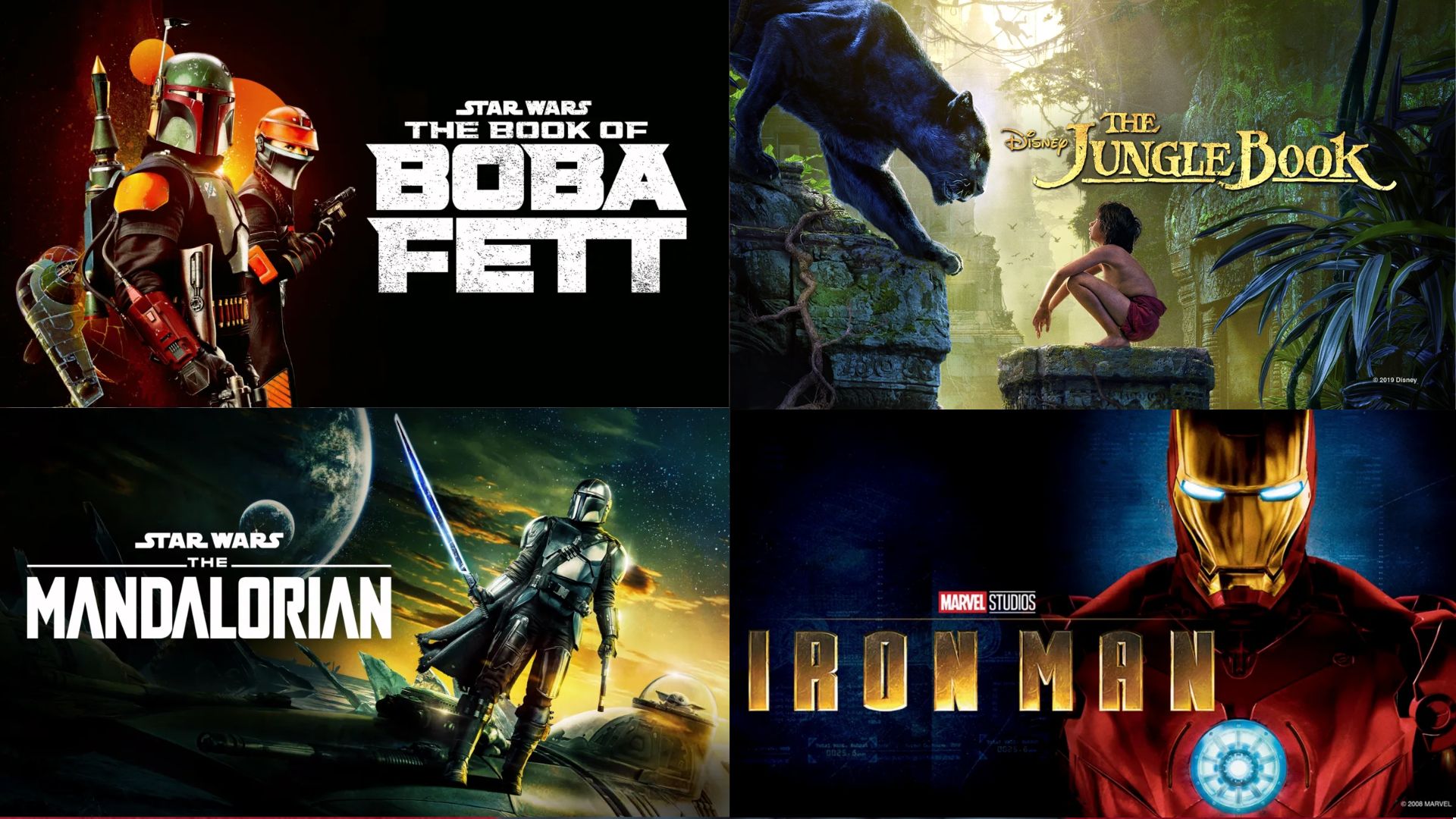 Jon Favreau movies and TV shows | Images via Disney+ and Apple TV