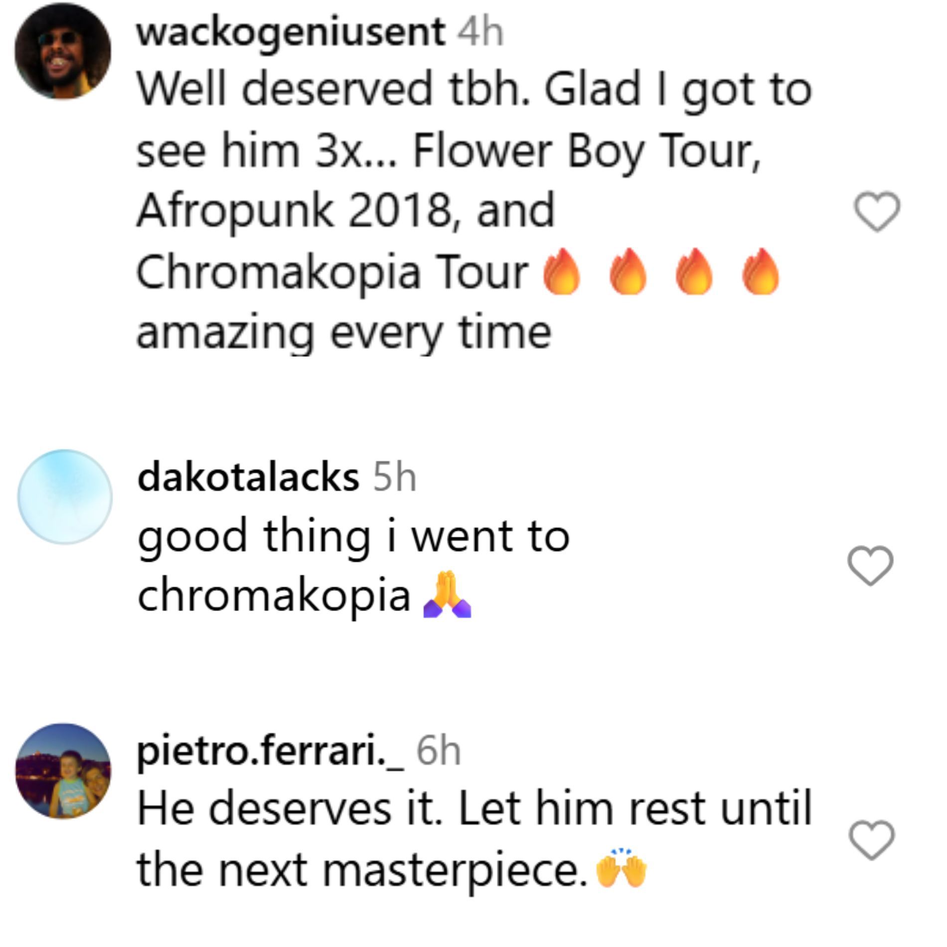 Fans react to Tyler Gregory Okonma&#039;s announcement. (Image via Instagram/@nfrpodcast)