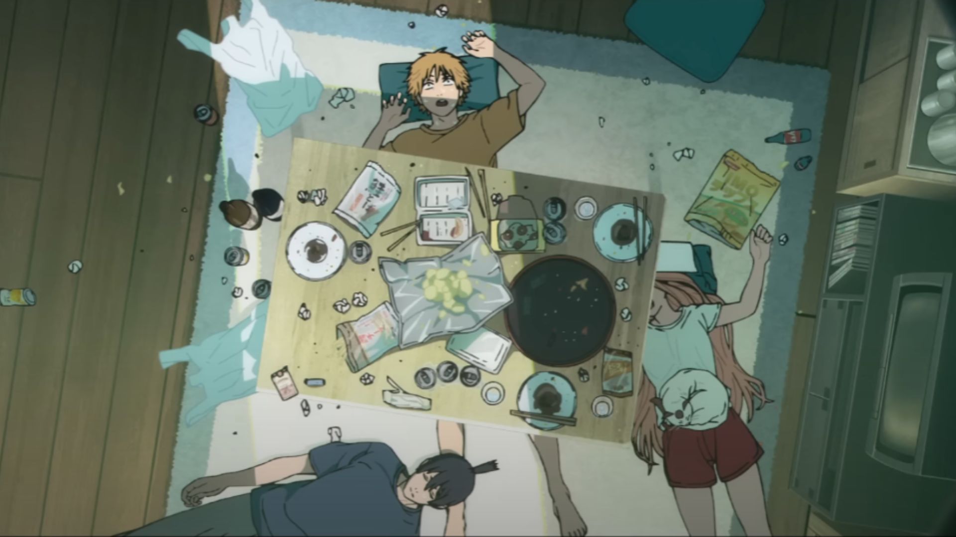 Denji, Aki, and Power as seen in the movie (Image Source: MAPPA Studio)