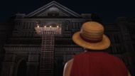 Luffy looking at the execution stage (Image Credits: Tomorrow Studios)