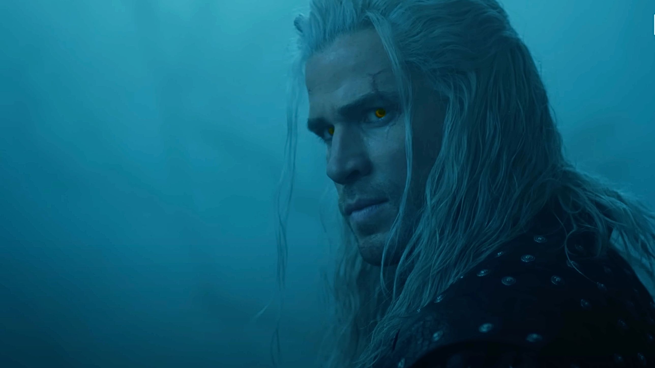Liam Hemsworth as Geralt of Rivia in The Witcher (Image via YouTube/Netflix)